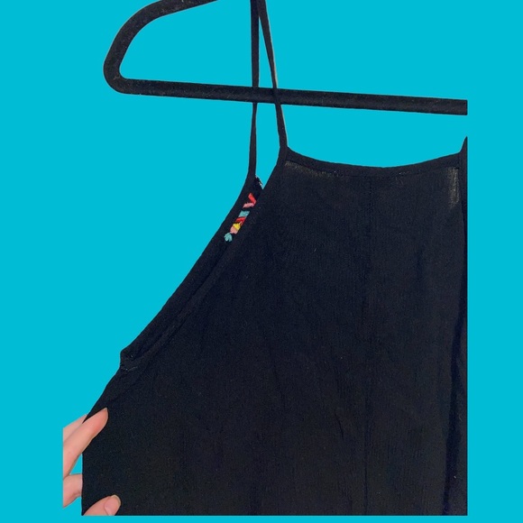 Francesca’s embroidered rayon dress, swimsuit cover up, tassel fringe, Small - Picture 6 of 9